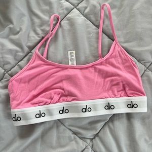 Alo yoga Icon Cami Bra- Candy Pink